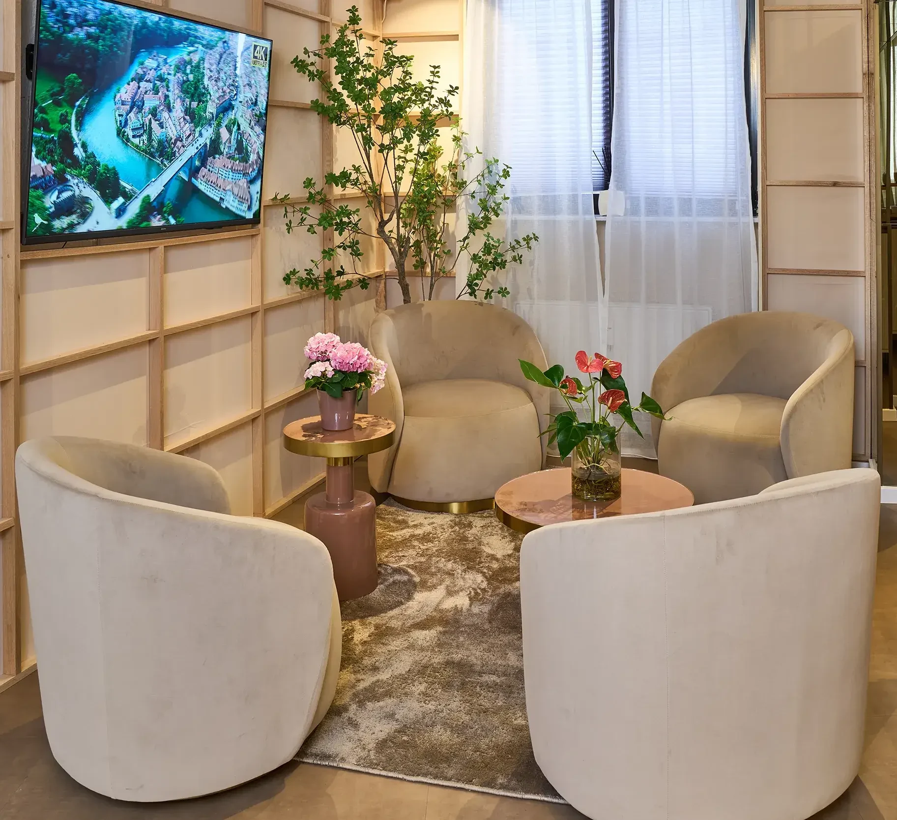 Physio-Lounge-Frankfurt Gemütlicher Warteraum